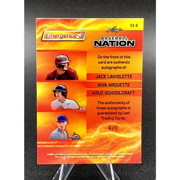 2025 Arquette LaViolette Schoolcraft Auto's /6 Emergence 3 Prospects - Picture 2 of 3